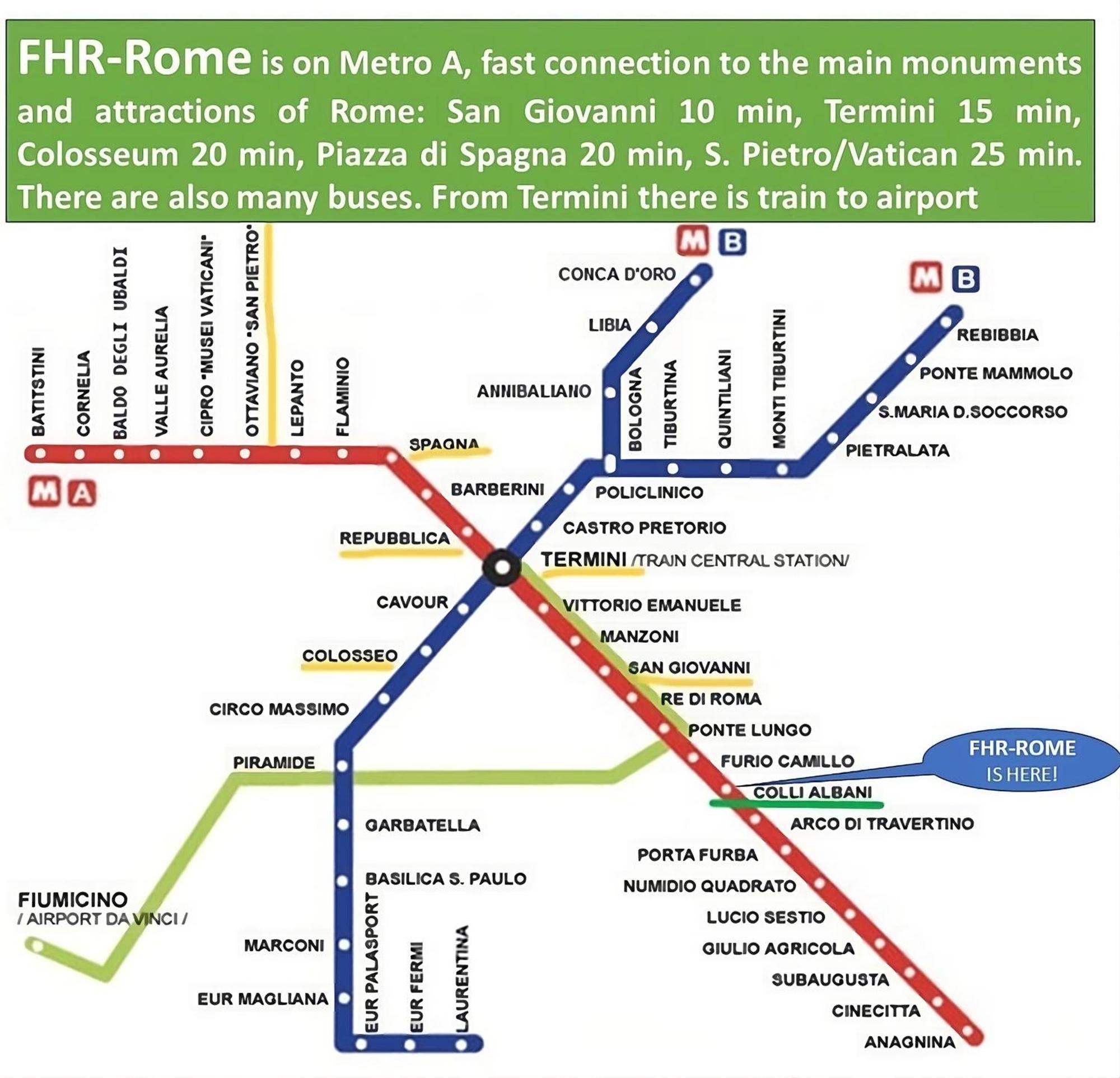 Frank Host Roma Lux , Metro A A 50 M, Simple Check-In Con Codice A Qualsiasi Orario Apartment Bagian luar foto